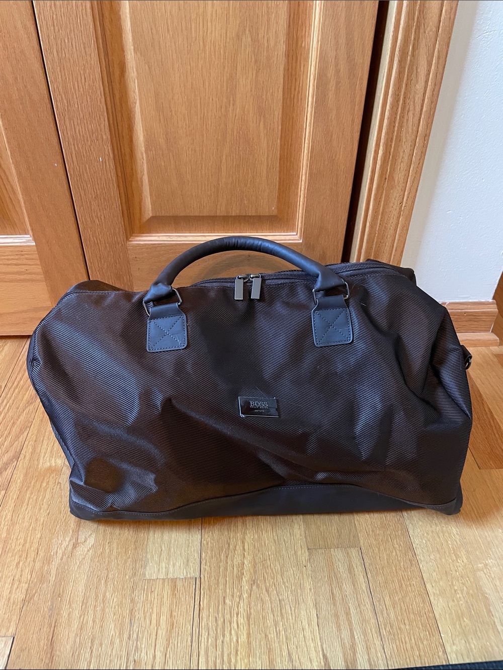 HUGO BOSS Brown Travel Duffel Bag